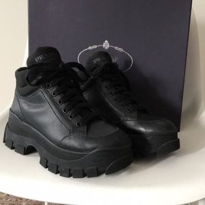 Prada platform boots 90s club kid unique Italian